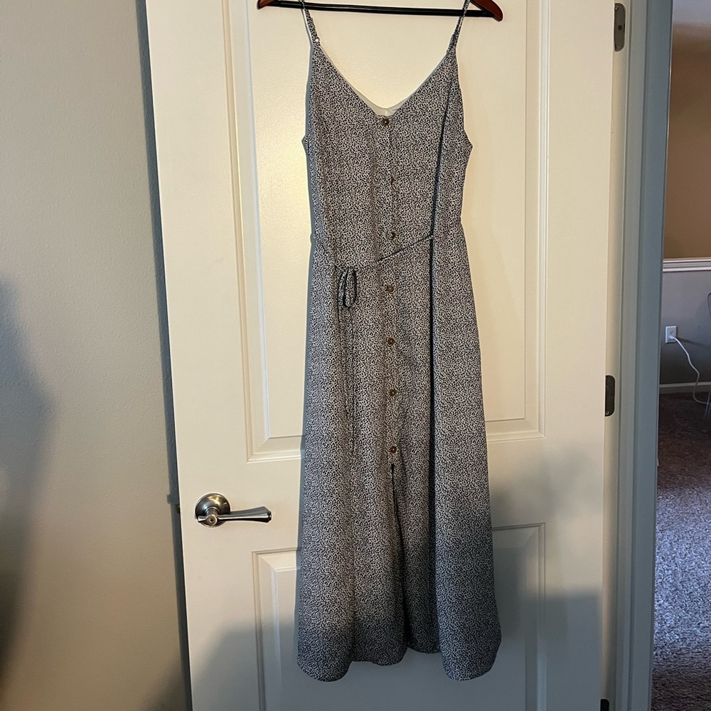 Sienna sky spotted midi dress